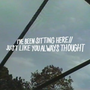 I’ve been sitting here - barren