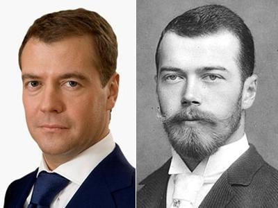 Дмитрий Медведев, Николай 2: сходство