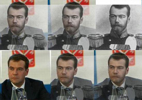 Дмитрий Медведев, Николай 2: сходство